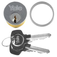 Yale 1133 5 Pin Keyed Differ Single Cylinder Satin Chrome
