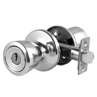 Weiser NA581 Beverley Storeroom Knobset Satin Chrome