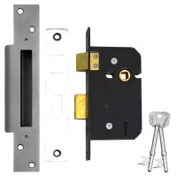 Willenhall M5 5 Lever Sashlock 64mm Satin Chrome