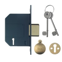 Yale PM562 5 Lever British Standard BS3621:2007 Mortice Deadlock 67mm Brass