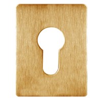 Souber Tools Self Adhesive Escutcheon Euro Lock Polished Brass