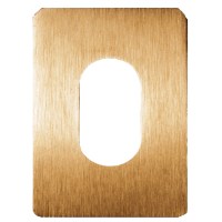 Souber Tools Self Adhesive Escutcheon Oval Lock Polished Brass