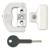 Chubb - Yale  8K123 PVCU Window Lock Single Lock and 1 key White