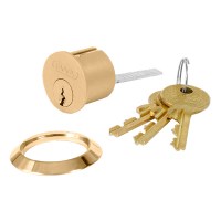 EVVA A5 5 Pin Rim Cylinder Polished Brass