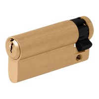 EVVA A5 Euro Half Cylinder 52/9 61mm Polished Brass