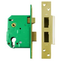 Union L224406 Euro Cylinder Escape Sashlock 76mm Brass Right Hand Out