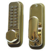 Codelock CL255 Combination Digital Door Lock Polished Brass