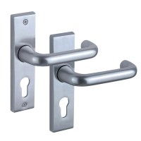 Union 630-15-3 AS Aluminium Lever Escape Door Furniture Silver Right Hand