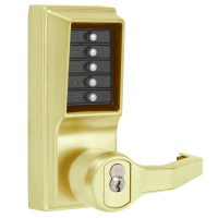 KABA Simplex LR1021 with Key Override Brass Right Hand