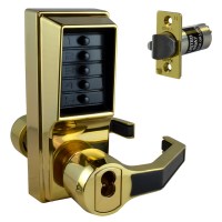 KABA Simplex LR1041B with Key Override and Passage Brass Right Hand