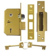 Union-Chubb 3K75 5 Lever BS3621:1980 Sashlock 67mm Polished Brass