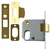 Union 2332 Oval cylinder Nightlatch 76mm Polished brass Case Only