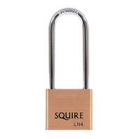 Squire Lion Range 5 Pin Brass Padlock Long Shackle 40mm