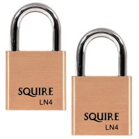 Squire Lion Range 5 Pin Brass Padlock Keyed Alike 40mm Pair