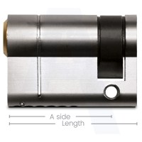 Asec Vital Euro Single Half Cylinder 42mm