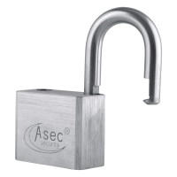 Asec Chrome Plated Brass Open Shackle Padlock Without Cylinder