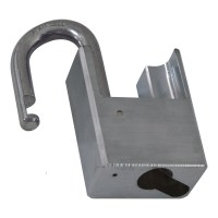 Asec Chrome Plated Brass Cloased Shackle Padlock Without Cylinder