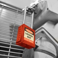 Asec Lockout Tagout Safety Padlock LOTO Long Shackle