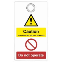 Asec Lockout Tagout Safety Tag Caution - Do Not Operate