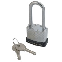 Asec AS 787 Laminated Padlock 40mm Long Shackle