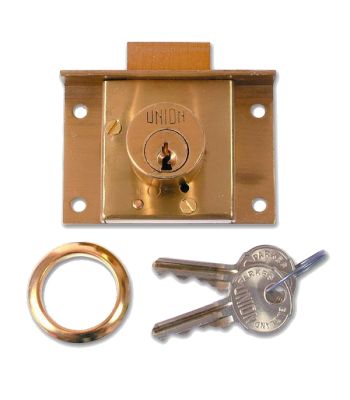 Union 4003 Cylinder Till Lock in Brass