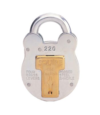 Squire Old English Zinc Plated 4 Lever Padlock