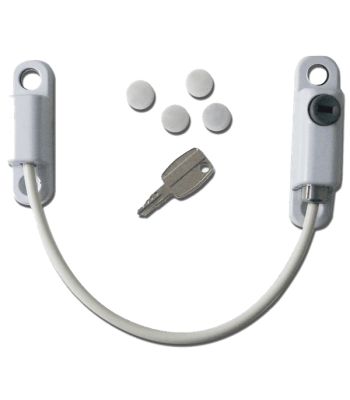 Asec Cable Window Restrictor Lock - Lockable