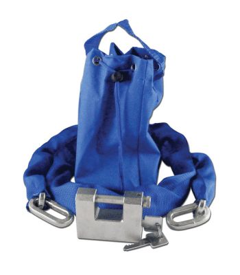 Asec Straight Shackle Padlock and Chain Set with Carry Bag