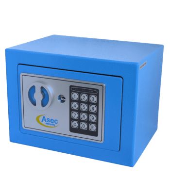 Asec Mini Compact Digital Small Safe with Key Override