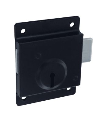 Asec Shed Press Lock 75mm in Black
