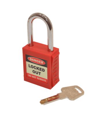 Asec Lockout Tagout Safety Padlock LOTO - Various Colours