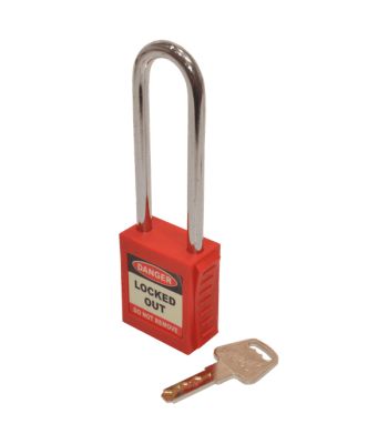 Asec Lockout Tagout Safety Padlock LOTO Long Shackle