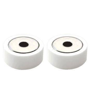 Asec Magnetic Door Stops Short and Long - White