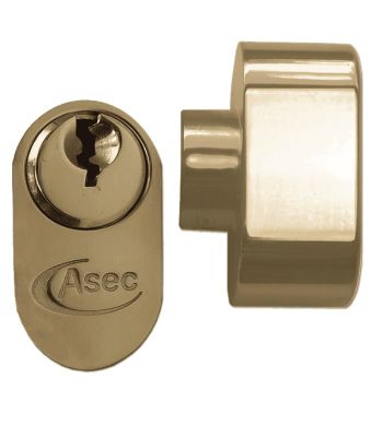 Asec 5 Pin Oval Key and Turn Cylinder