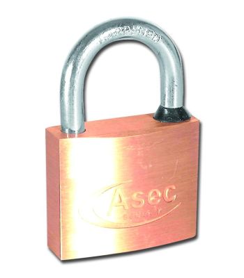 Asec Master Keyed 5 Pin Brass Padlock