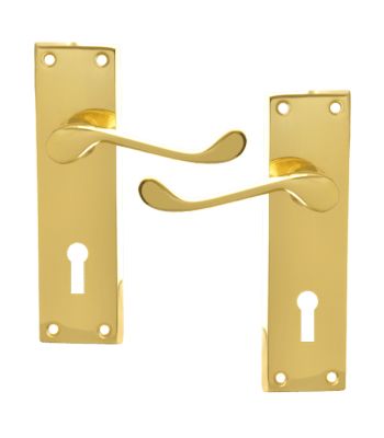 Asec Victorian Door Furniture Lever Scroll Handle