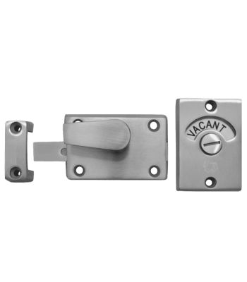 Asec Bathroom Door Indicator Bolt Satin Stainless Steel