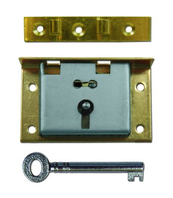 Asec 20 - 1 Lever Box Lock in Brass