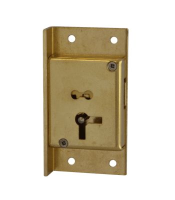 Asec 61 - 4 Lever Cupboard Lock in Brass
