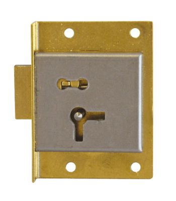 Asec 1 Lever Drawer and Till Lock in Brass