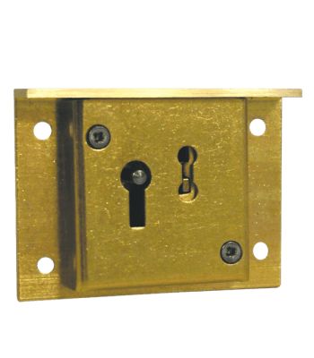 Asec 2 Lever Drawer and Till Lock in Brass