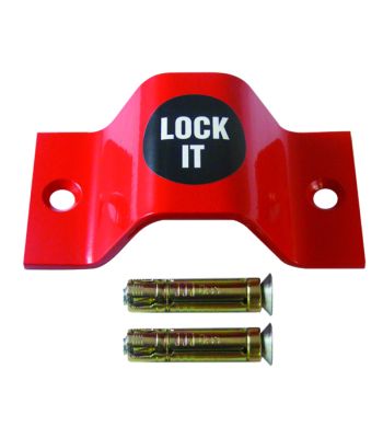 PJB Lock It Bike Anchor Red