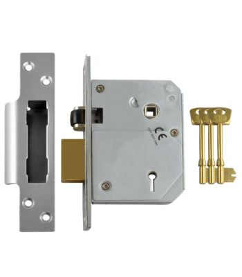 Chubb - Union 3K74E 5 Lever British Standard BS3621:2007 Sashlock