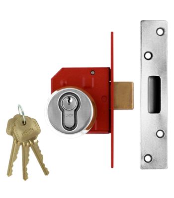 Union 212441E BS:3621 Euro Cylinder Mortice Dead Lock