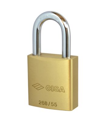CISA 26810 Brass Body Padlock - To Take Half Cylinder