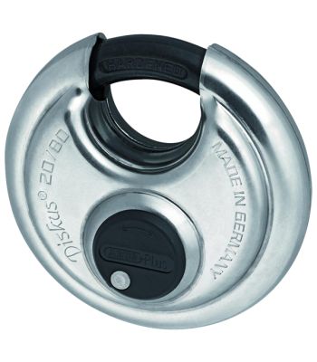 ABUS 20 High Security Plus Discus Round Padlock - 71mm and 81mm