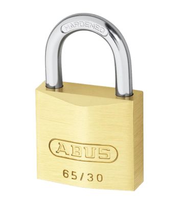 ABUS 65 Series 4 and 5 Pin Brass Padlock Open Shackle