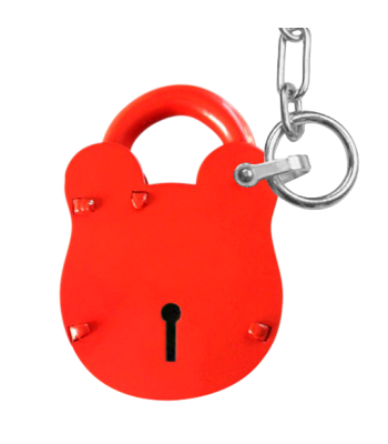 Morgan ACL100 Old English Padlock for Radar NKS Keys - Red