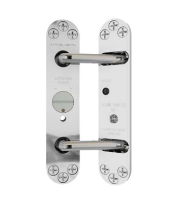 Samuel Heath Powermatic R100 Concealed Door Closers Chrome Brass and Satin