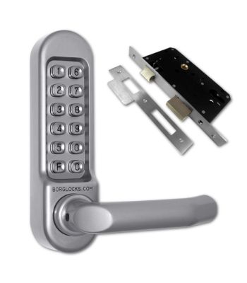Borg Locks BL 5003 Digital Lock with Euro Lock Case Stainless Steel - BL5003SS